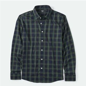 Faherty the Movement Shirt Plaid Green Blue Black Classic